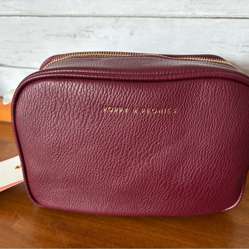 Poppy & Peonies Burgundy 24/7 Crossbody Bag